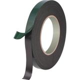 Hsc Bilişim Çift Taraflı Köpük Bant Eva Montaj Bandı 18 mm x 10 Metre, Yeşil/siyah - 001-Renkli