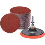Hsc Bilişim Cırt Zımpara Seti + Matkap Aparatı 115 mm (42 Parça)