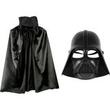 Hsc Bilişim Çocuk Boy Yıldız Savaşları Wars Darth Vader Maskesi 90 cm Pelerin Seti Siyah - 1 Ay