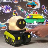 Hsc Bilişim Çocuklar Için Eğitici Eğlenceli Robot Temali Projektör Gece Lambasi