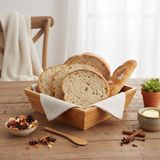 Hsc Bilişim Deconox Bambu Lüx Kare Orta Boy Ekmeklik-Meyvelik 20CM, Bambu Ekmeklik Kare Orta Boy 20CM - 001-Renkli