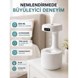 Hsc Bilişim Dekoratif Hava Nemlendirici 800 ml Sessiz Aroma Difüzör Anti Yerçekimi Su Efektli - Renkli