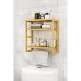 Hsc Bilişim Digithome Bambu Mini 8 Form Organizer Mutfak ve Banyo Düzenleyici Askılı Duvar Rafı Havluluk DB-002 - 001-Renkli