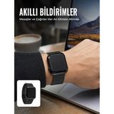 Hsc Bilişim Dokunmatik Amoled Akıllı Saat Nabız Uyku ve Spor Takip Özellikli - 0-Kahverengi - 35 - 48 mm