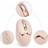 Hsc Bilişim Ergonomik Tasarımlı Kablosuz Mouse Bluetooth ve USB Alıcılı - Adaçayı