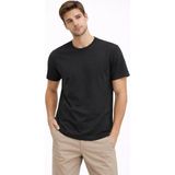 Hsc Bilişim Erkek Bisiklet Yaka Tişört Regular Kalıp Basic Pamuklu Günlük Kullanım T-Shirt - Siyah - 001-Renkli