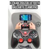 Hsc bilişim Game Stick Android Uyumlu Gamepad X3 Standlı Oyun Kolu Bluetooth Bağlantılı tknX3GAMEPAD2