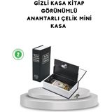 Hsc Bilişim Gizli Kitap Kasa – Metal Gövdeli, Anahtarlı - Adaçayı Yeşili
