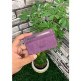 Hsc bilişim Guard Ultra İnce Unisex Mor Nubuk Minimal Deri Kartlık