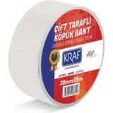 Hsc Bilişim Güçlü - Kraf Çift Taraflı Köpük Bant - 38 mm x 5 Metre - 001-Renkli