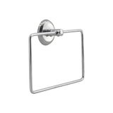 Hsc Bilişim Kare Krom Havlu Halkası Duvara Monte, Parlak Krom Kaplama Metal Banyo Havluluğu, Modern Tasarım Kar - 001-Renkli
