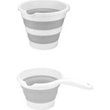 Hsc Bilişim Katlanır Pratik Kova Maşrapa Seti 12L + 1.2l, CN44812 - 001-Renkli