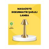 Hsc bilişim klt8912733493511 Kablosuz Led Masa Lambası 1800Mah 3 Renk Aydınlatma Dokunmatik