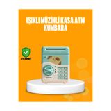 Hsc bilişim klt8912733921342 Su Yeşili Atm Kasa Görünümlü Elektronik Şifreli Çocuk Kumbarası
