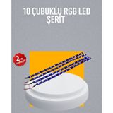 Hsc bilişim LED Yağmur Işığı Seti 10 Adet Meteor Çubuk Aydınlatma tknUCZZZ10ÇUBUKLUDEKORLED-2