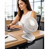 Hsc Bilişim Mandallı Güçlü Hava Üfleyen Masa ve Bebek Arabası Fanı - 001-Siyah