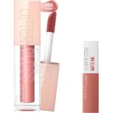 Hsc Bilişim New York Lifter Gloss Nemlendirici Dudak Parlatıcısı 003 Moon & Mini Super Stay Matte In - 951-Renkli