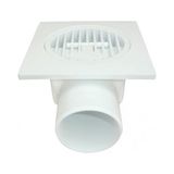 Hsc Bilişim Plastik Yer Süzgeci 10X10 cm 50 mm Yandan Çıkış - 02 - Gri