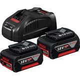 Hsc Bilişim Professional 18 Volt Akü Şarj Cihazı Seti (2 x 5,0 Ah Li-Ion Akü + Gal 1880 Cv Şarj Cihazı, K