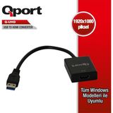 Hsc Bilişim Qport Q-Uhd USB 3.0 To HDMI Dönüştürücü