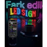 Hsc bilişim RGB LED Matrix Panel 60 cm 16x96 Piksel Kayan Yazı ve Animasyon Destekli tknUCZZZLEDMATRİX60CM-4
