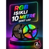 Hsc bilişim Smart Şerit LED Kumandalı USB Enerjili Suya Dayanıklı Dekoratif Aydınlatma tknUCZ10MŞERİTLED-7