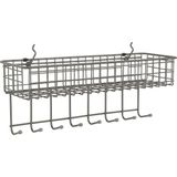 Hsc Bilişim Spectrum Diversified Pegboard & Duvara Monte Raf Sepeti ve Kanca Istasyonu, 40,64 cm U x 14,0 cm G, - 001-Renkli