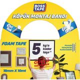Hsc Bilişim Tape 5 kg Çift Taraflı Köpük Aksesuar Montaj Bandı mm x 10M - 001-Renkli