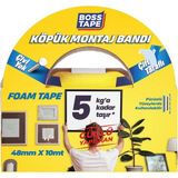 Hsc Bilişim Tape Çift Tarafli Köpük Aksesuar Montaj Bandi 5 Kg, 48 mm x 10 Metre Boyut - 001-Renkli