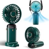 Hsc Bilişim Taşınabilir El Vantilatörü, Mini Fan Tip-C Şarj Edilebilir, LED Ekranlı 4000MAH Pille Çalışan Fan, - Çok Renkli