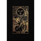 Hsc Bilişim The Sun: Tarot Card Journal - 6 x 9 College 120 Ruled Pages | Black Leather Style And Gold - Colleg - 1 Adet - 001-Renkli