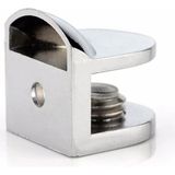 Hsc Bilişim Tırnak Lüx Metal Cam Raf Tutucu Cam Etejer Menteşesi Krom Metal Vidalı 12 mm (4 Adet) - 001-Renkli