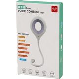 Hsc Bilişim USB Voıce Control Light Sesli Işık Ayarlı Mini Yuvarlak USB 16 Ledli Lamba Akrobat Kollu - 001-Renkli