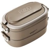 Hsc Bilişim Vagonlife 1140 ml 2 Kat Paslanmaz Çelik Çorba Kaseli Bento Lunch Box Yeni Nesil Sefer Tası -Fflbox1 - 001-Renkli