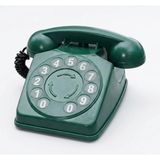 Hsc Bilişim Vintage Retro Çevirmeli Klasik Antika Görünümlü Numaratik Telefon Dekor Yeşil - 000-Siyah