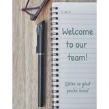Hsc Bilişim Welcome To Our Team! We're So Glad You're Here! 8.5" x 11" 100 Blank College Ruled Pages: - 1 Adet - 001-Renkli