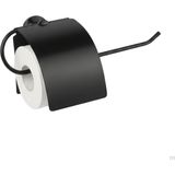 Hsc Bilişim Yapışkanlı Tuvalet Kağıdı Askısı | Kapaklı Paslanmaz Metal Wc Kağıtlık | 10 * 10 cm Siyah Renk | De - 001-Renkli