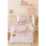 Hsc bilişim Yenidoğan Kız Bebek Nevresim Takımı %100 Pamuklu Baby Shower