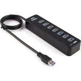 Hsc Bilişim Yüksek Hızlı 7 Port USB 3.0 Hub 1.2 Metre Kablo ile - 0 - Siyah