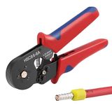 HSC8 6-6A Kendinden Ayarlanabilir Sıkıştırma Pensesi 0,25-6 mm | AWG 24-10 Uyumlu, Karbon Çelik Gövde, Plastik Saplı, Ev Tipi Elektrikli, Tel Sıkıştırma Aleti