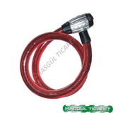 HSGL BİSİKLET MOTORSİKLET ANAHTARLI HALAT KİLİT 25 X120 cm