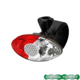 Hsgl Bisiklet Scooter Spor ve Kask icin Mavi Kırmızı Çakarlı ışık