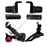 Hsgl Bisiklet Siyah 3x7 Noktalı Vites Kolu Ön Arka Attırıcı Set Ergonomik Bisiklet Vites Sistemleri