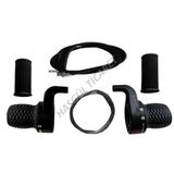 HSGL BİSİKLET SİYAH VİTES KOLU SET NOKTALI 3X7