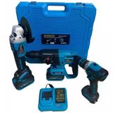 Hsgl Hkt 725 36V 3000Mah Akülü Spiral Matkap Hilti 3’Lü Set Çift Akü Lityum Pil Profesyonel Seri