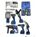 Hsgl Hkt1310 21V 3000Mah 6 Lı Mavi Full Set Spiral Hilti Matkap Somun Sökme Testere Led Işık