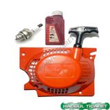 Hsgl Motorlu Testere Starter Cek Bırak Buji 100ml 2t Yağ Set