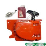 Hsgl Motorlu Testere Starter Normal Sıngle Buji 100ml 2t Yağ Set