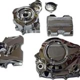 Hsgl Motorsiklet Kuba Karter Kapağı Sağ+Sol+Ön Dişli Nikel (5 Parça) Çıta