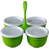 Hsgl Tupperware Yonca Çoklu Servis ( Kahvaltılık ) Yeşil